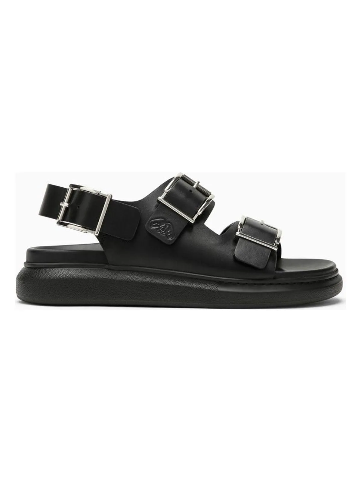 HYBRID DOUBLE BUCKLE SANDALS Denim Slide Sandals