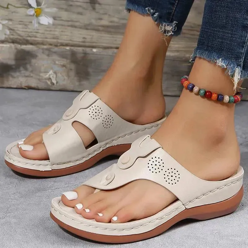 Sandals Montego Summer Low Heel Wedge Sandals