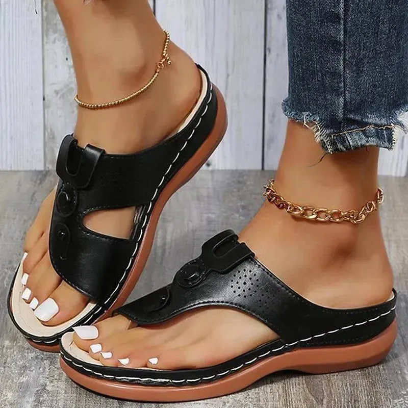 Recovery Sandals Summer Low Heel Wedge Sandals
