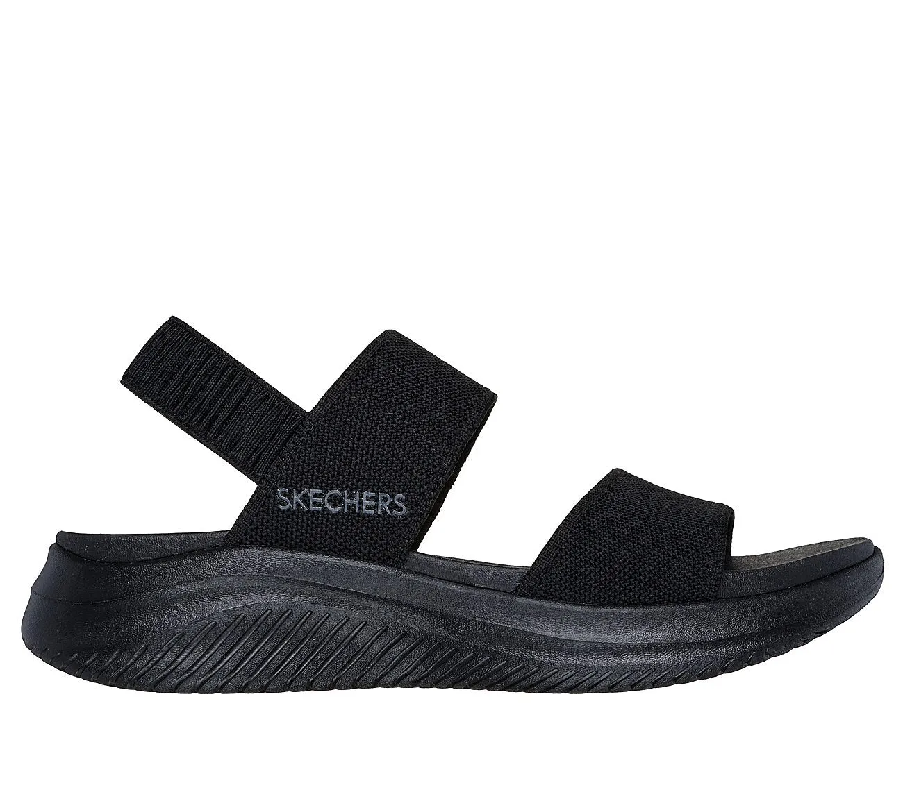 Poolside Sandals ULTRA FLEX 3.0 - BASICS RULE - BLACK BLACK