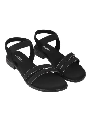 Sandals With Arch Support And Back Strap Lazera Strappy Box Heel Sandals (1488)