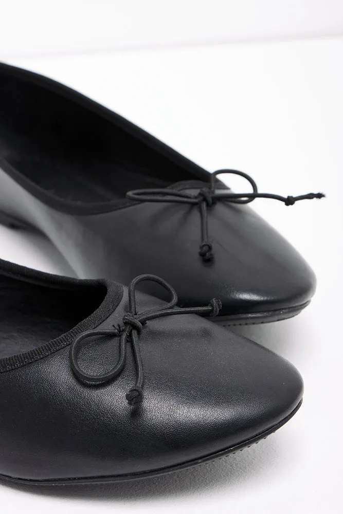 Pump Black Plantar Fasciitis Flat Shoes