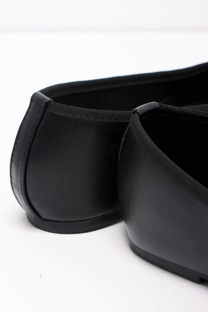 Pump Black Flat Silver Sandals Shoes