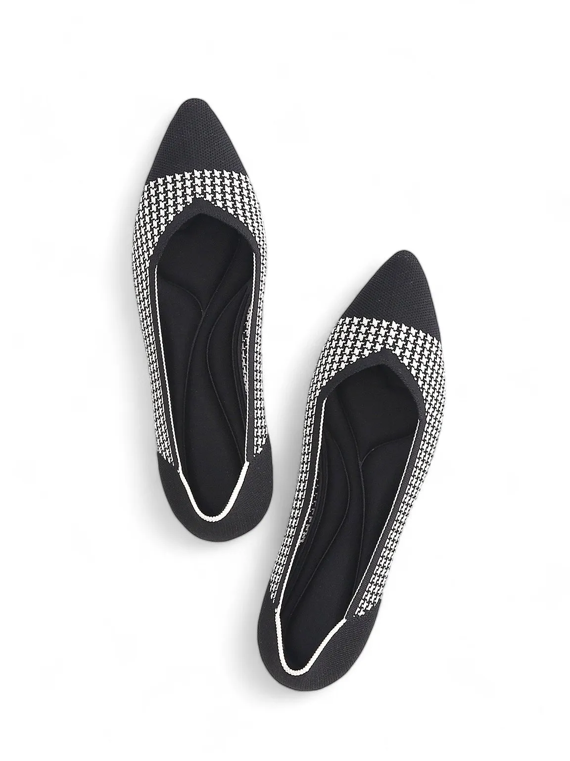 Plaid Cap-Toe Ballerina Flats Weightlifting Shoes For Feet