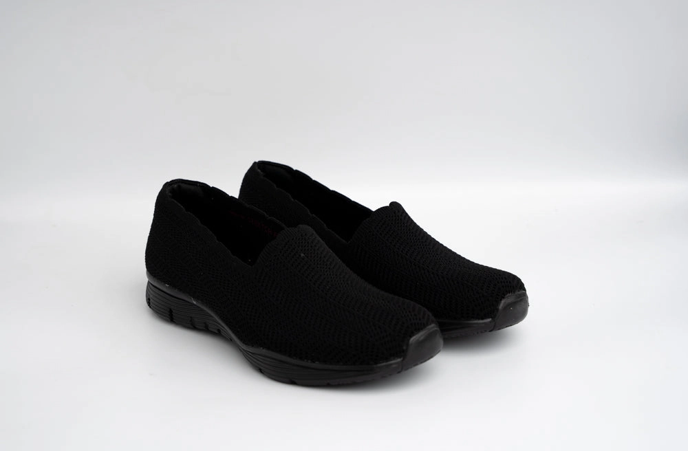 SKECHERS SEAGER MODERN COMFORT- 158104 - BBK Wide Width Shoes For Feet