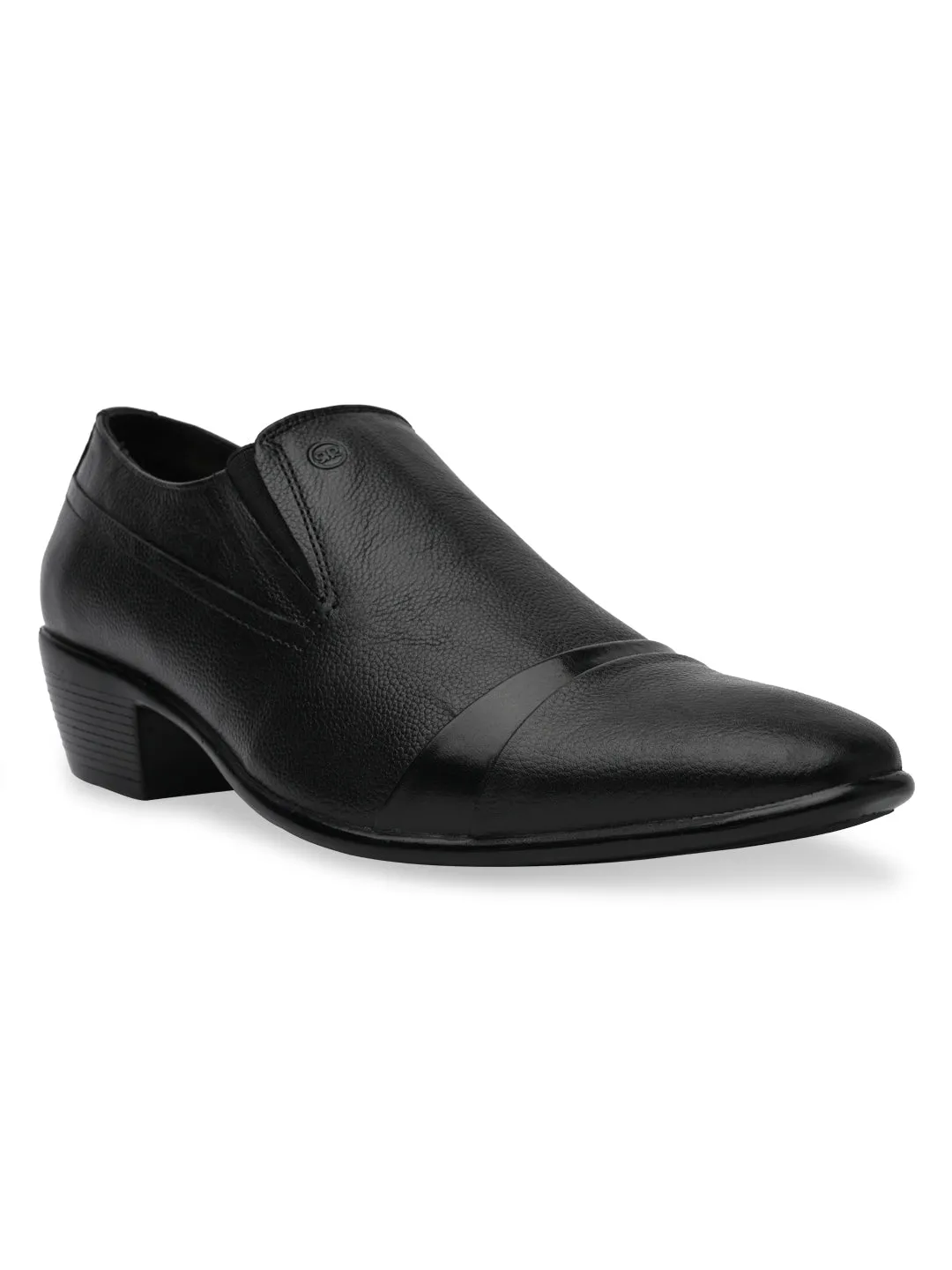 Cloudfoam Slip On Shoes Regal Black Mens Formal Leather Slip Ons