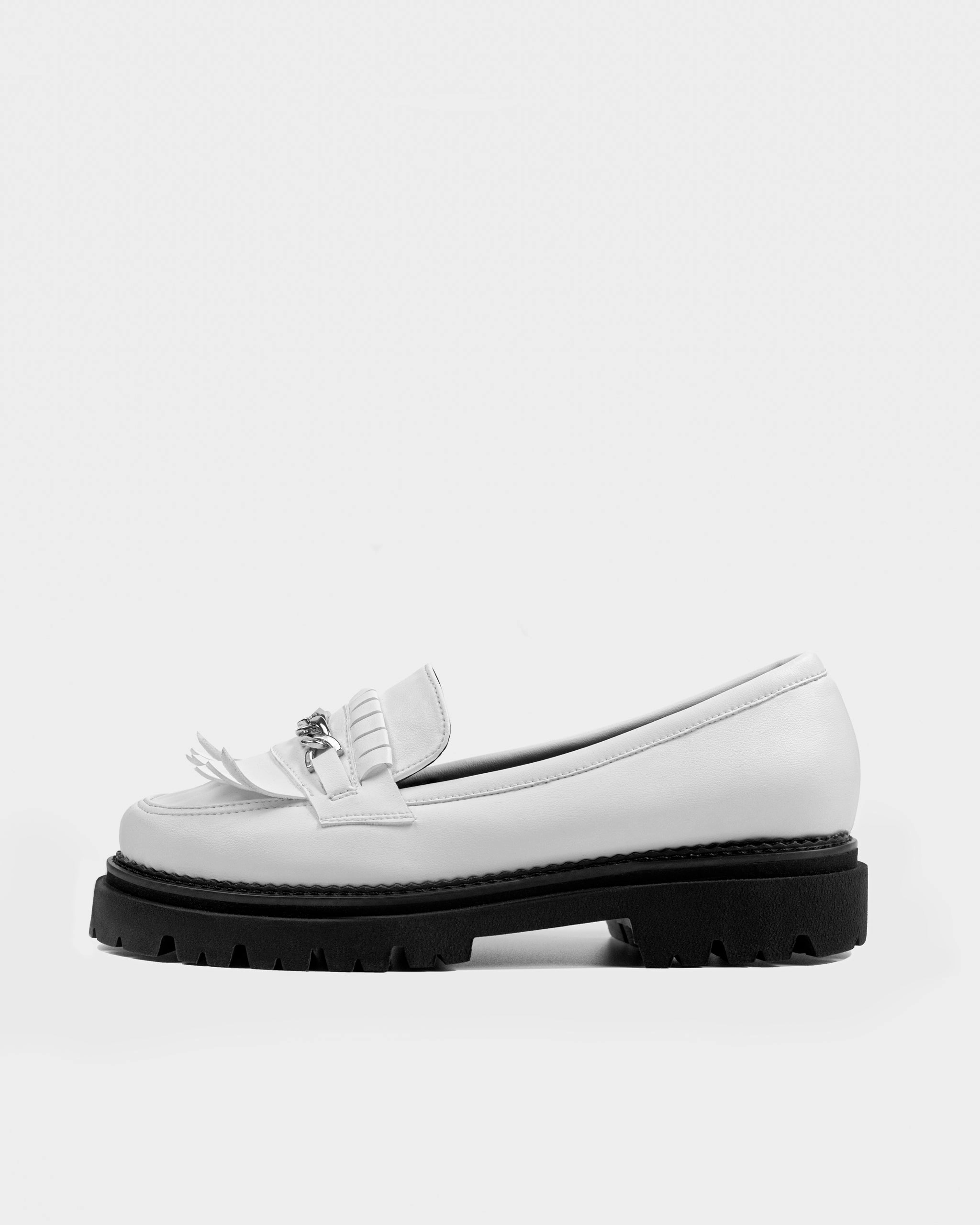 Chunky Loafers White Grape Leather Loafers Tassel Loafers Near Me