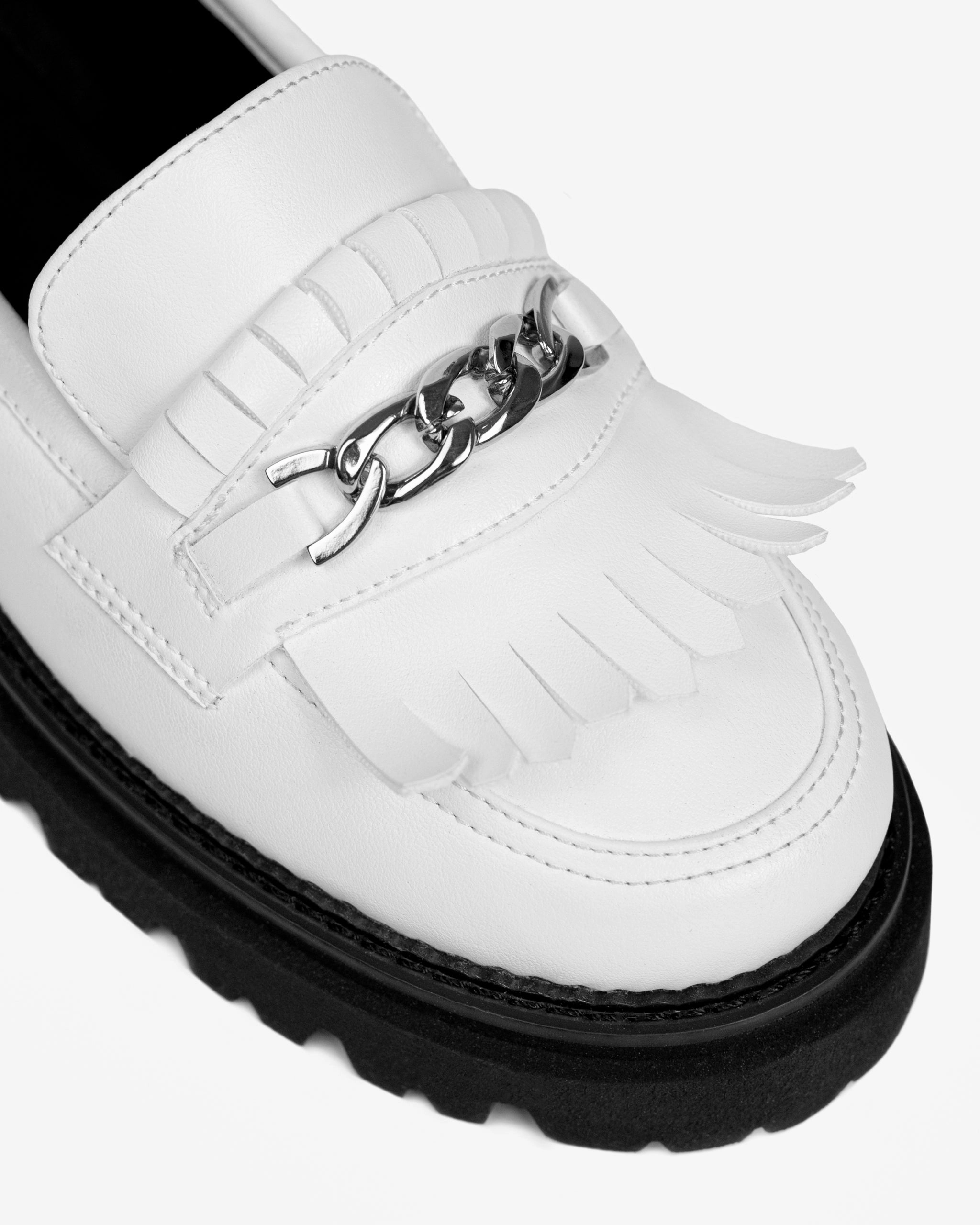 Chunky Loafers White Grape Leather Loafers Loafers And Socks