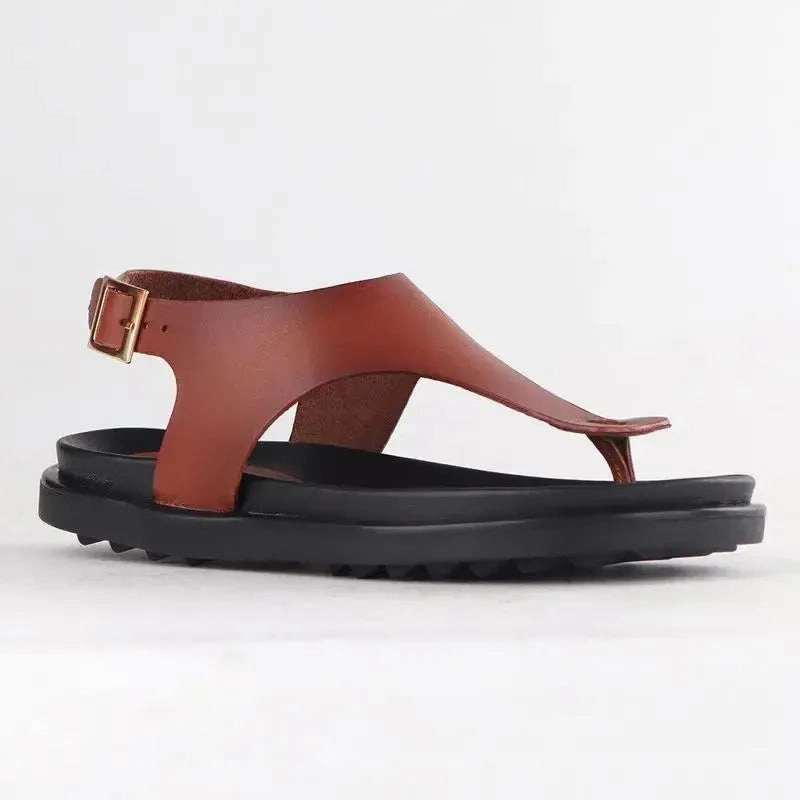 Froggie Tessa 2 Leather Comfort Sandals - Cognac