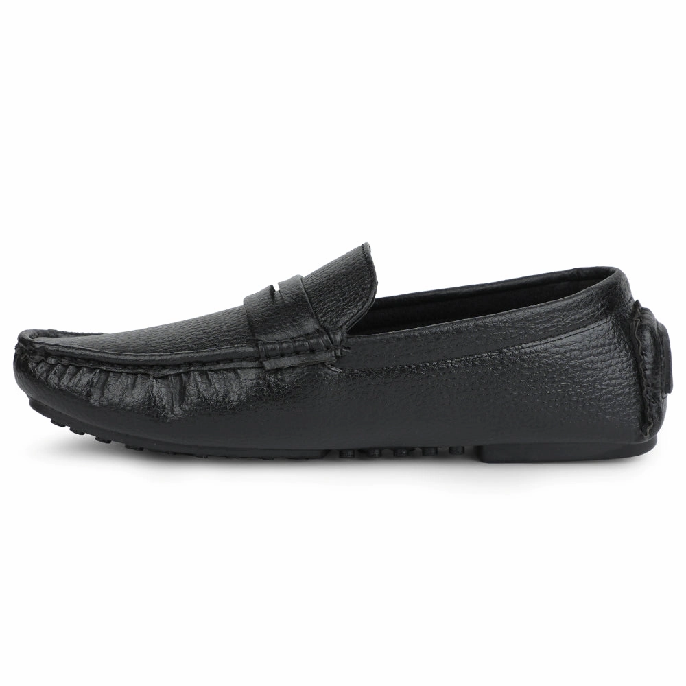 G.h.bass Loafers Fortune Black Formal Loafers For Men CLASSIK-2E By Liberty