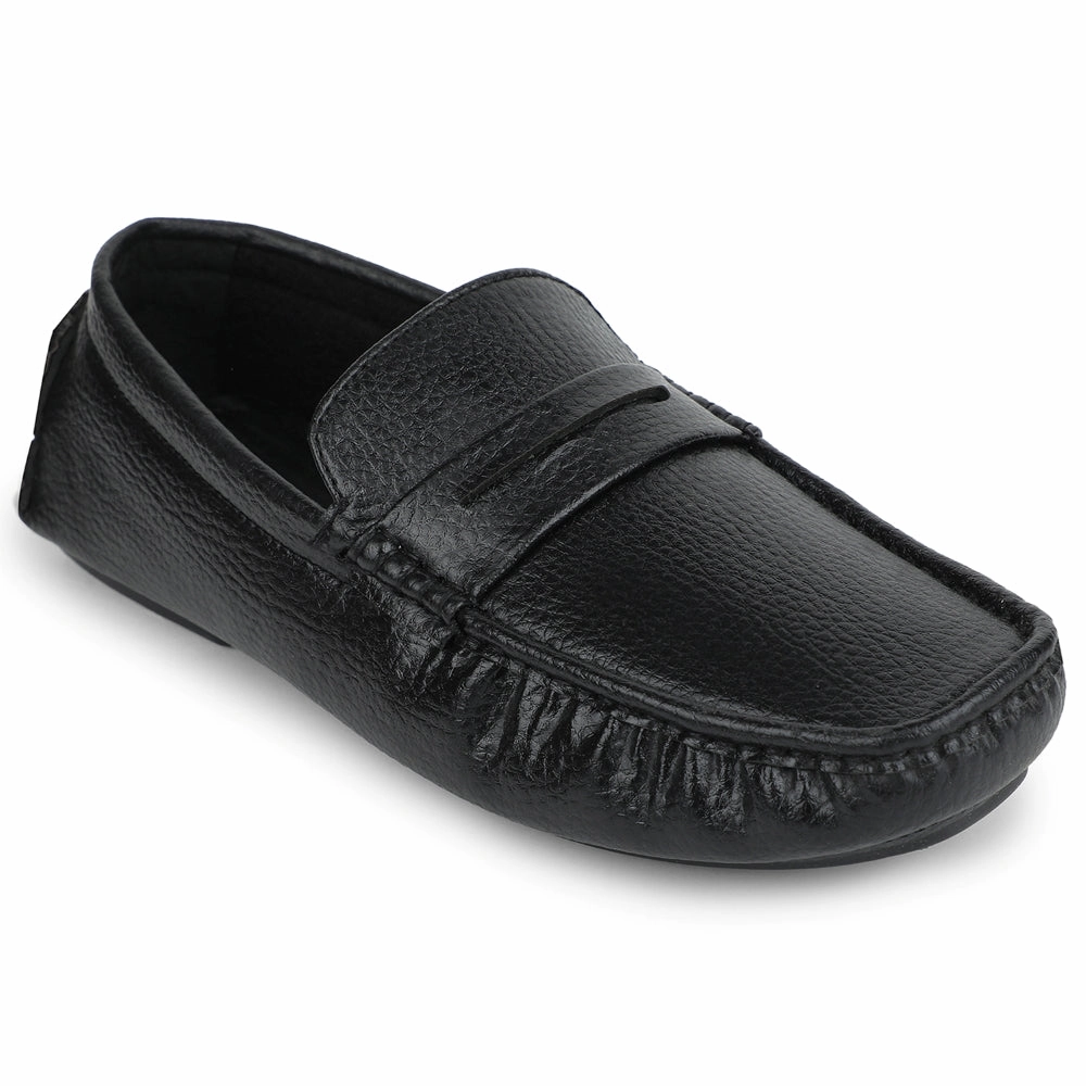 Ellis Penny Loafers Fortune Black Formal Loafers For Men CLASSIK-2E By Liberty