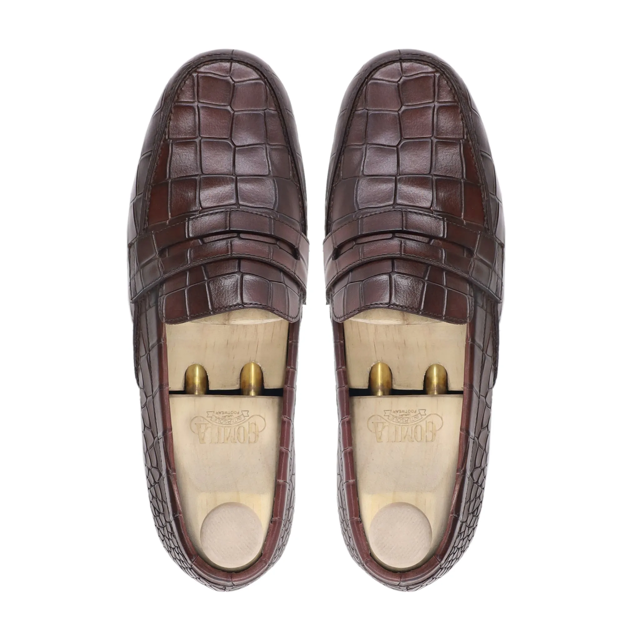 Figaro - Men's Chocolate Brown Calf Leather Loafer Orinoco Loafers