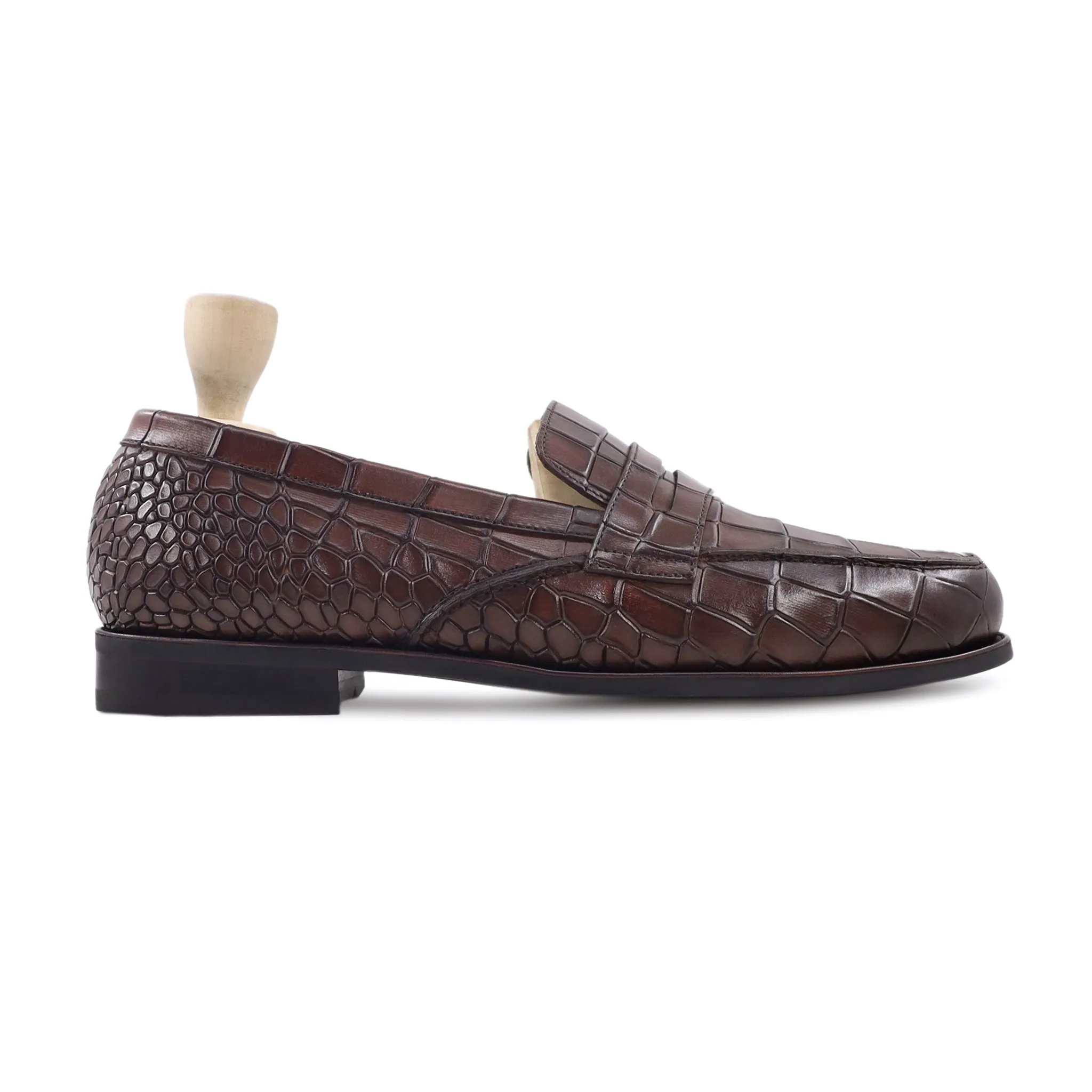 Platforms Loafers Figaro - Men's Chocolate Brown Calf Leather Loafer