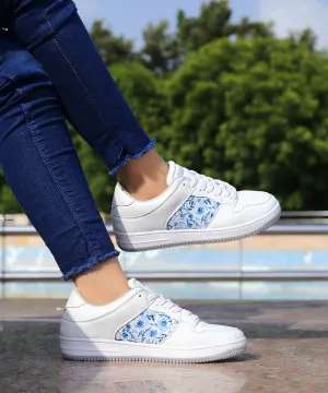 Police Sneakers Bacca Bucci BLISS Low Top Flat Sole Fashion Women's Sneakers with Digital Prints