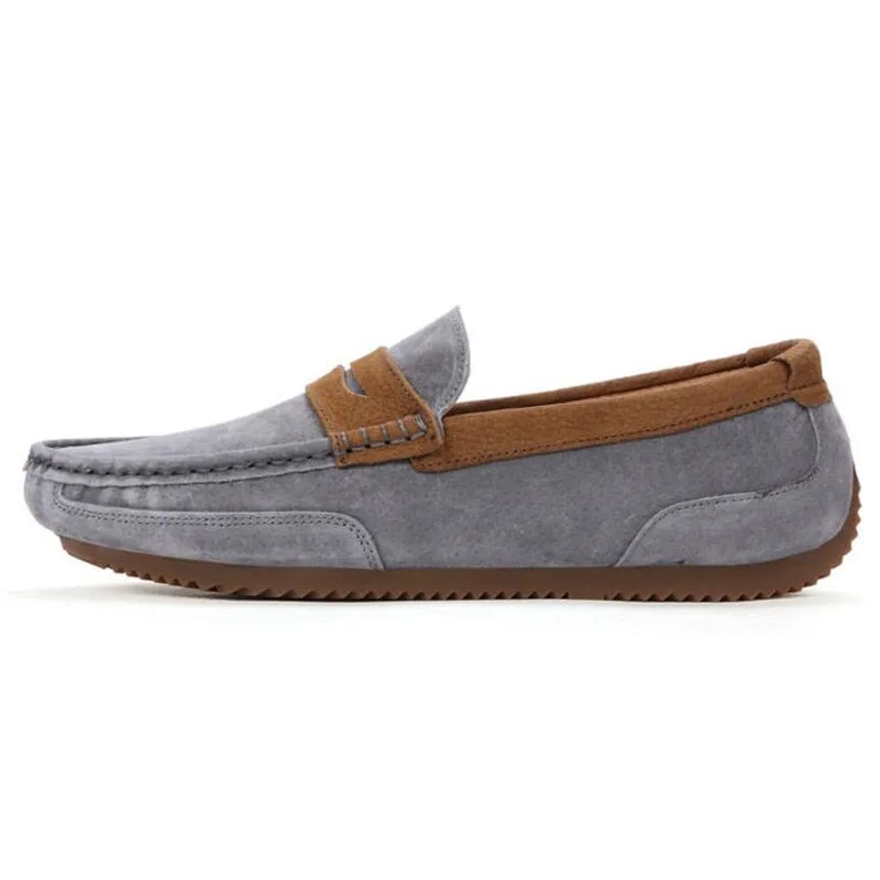 Summer Penny Loafers Tangnest Brand Men Suede Leather Loafers New 2017 British Style Men's Flats Man Comfortable Driving Shoes Man Moccasins XMR2522