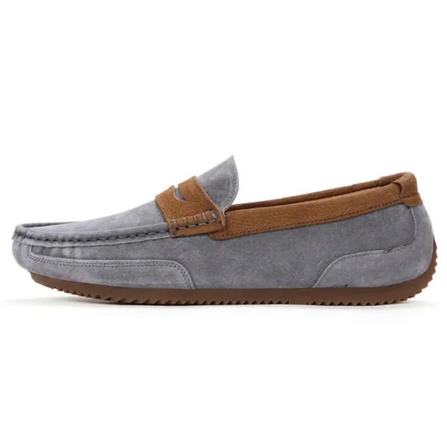 Bass And Co Loafers Tangnest Brand Men Suede Leather Loafers New 2017 British Style Men's Flats Man Comfortable Driving Shoes Man Moccasins XMR2522