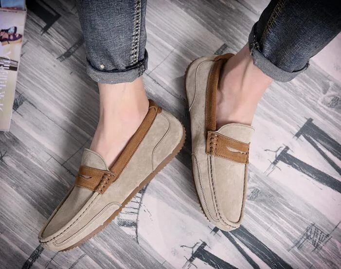 Seychelles Loafers Tangnest Brand Men Suede Leather Loafers New 2017 British Style Men's Flats Man Comfortable Driving Shoes Man Moccasins XMR2522
