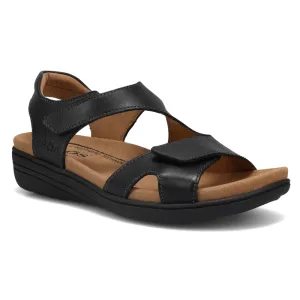 Sandals Ryka Taos Serene Black Leather Sandal (Women's)