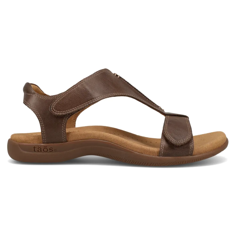 Taos The Show Mocha Leather Sandal (Women's) Sandals Negril