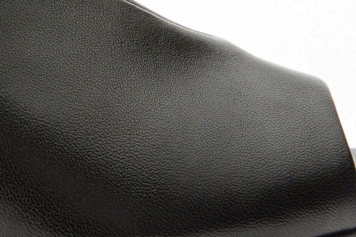 Taos Sandals The Cimla Pumpkin Heel Black Leather Women Sandal