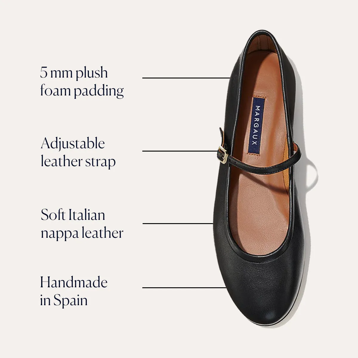 The Demi Jane - Black Nappa Dresses Shoes