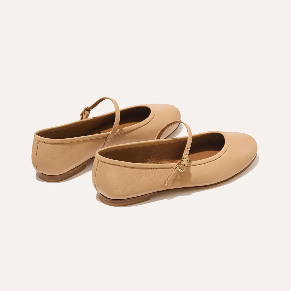 Flat Oxford Shoes The Demi Jane - Dune Nappa