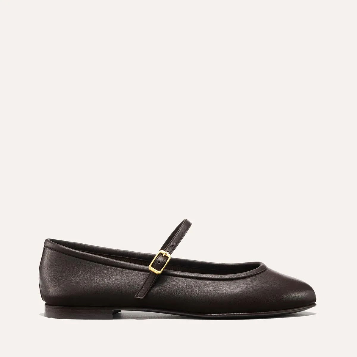 The Demi Jane - Espresso Nappa Elegant Flat Shoes