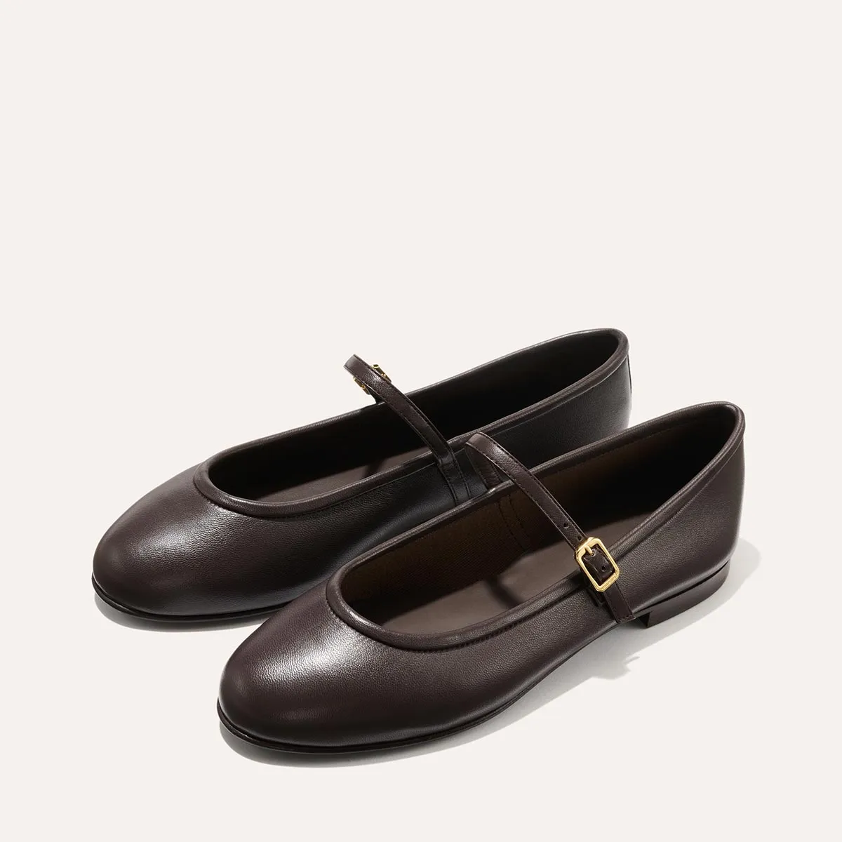Woven Flat Shoes The Demi Jane - Espresso Nappa