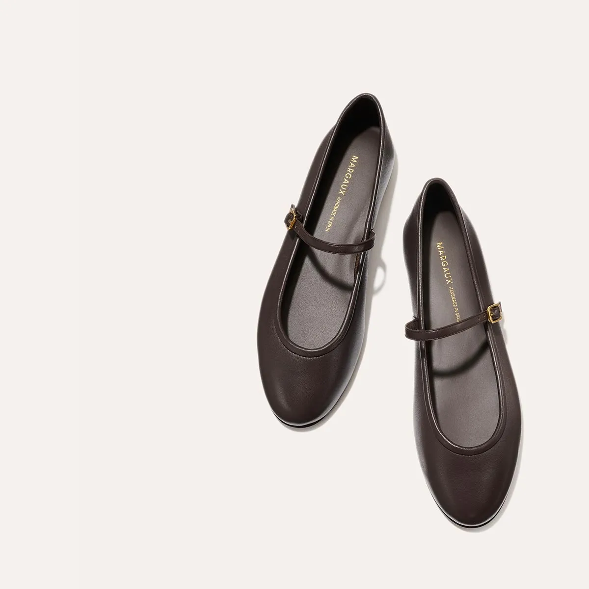 The Demi Jane - Espresso Nappa Best Flat Shoes To Wear With Dresses