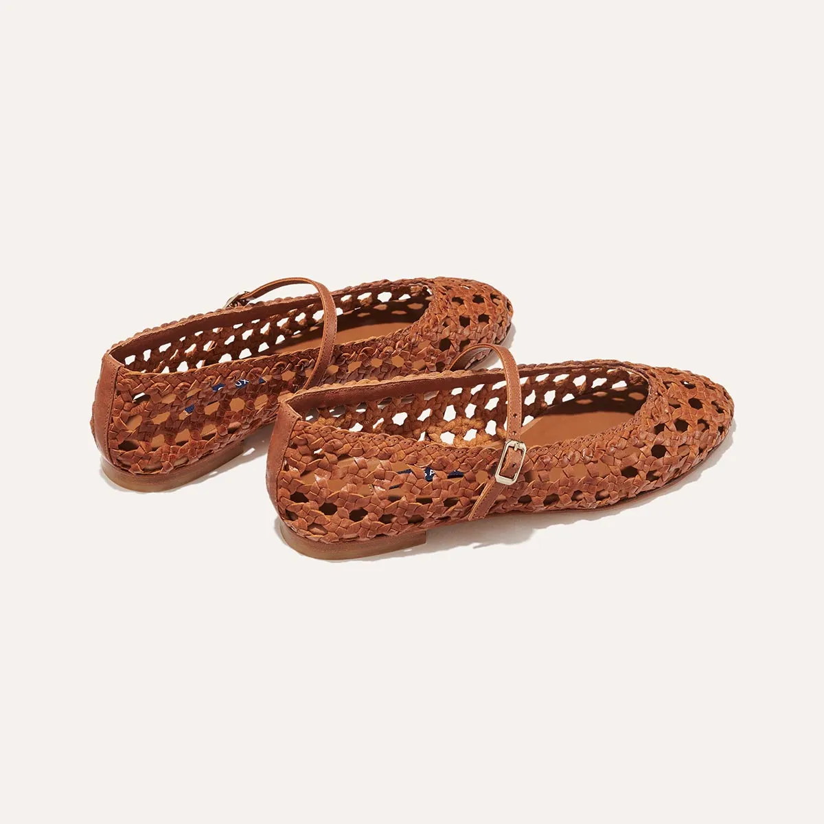 The Demi Jane - Saddle Woven Leather Flats Dsw Shoes