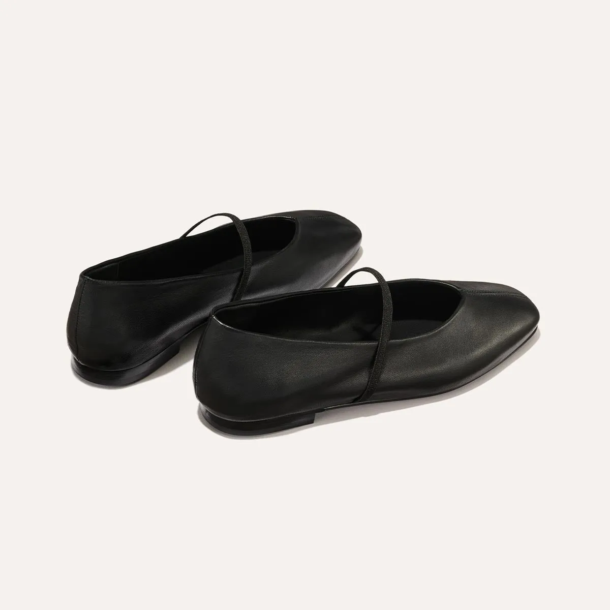 Winter Shoes Flat Pedals The Phoebe - Black Nappa