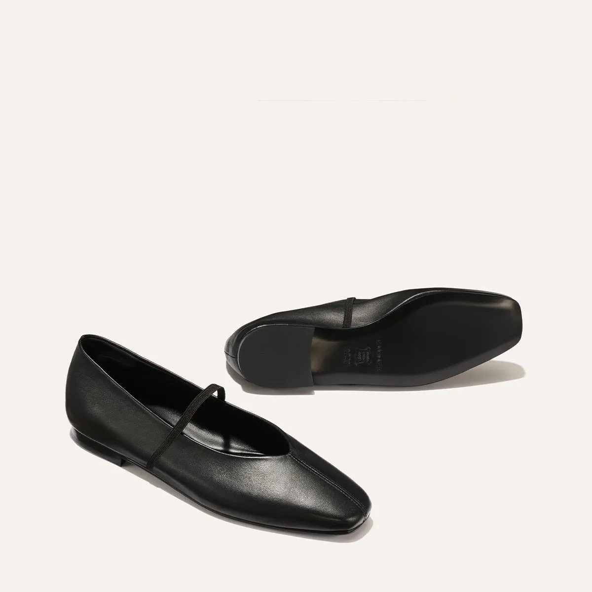 Flat Ballroom Dance Shoes The Phoebe - Black Nappa