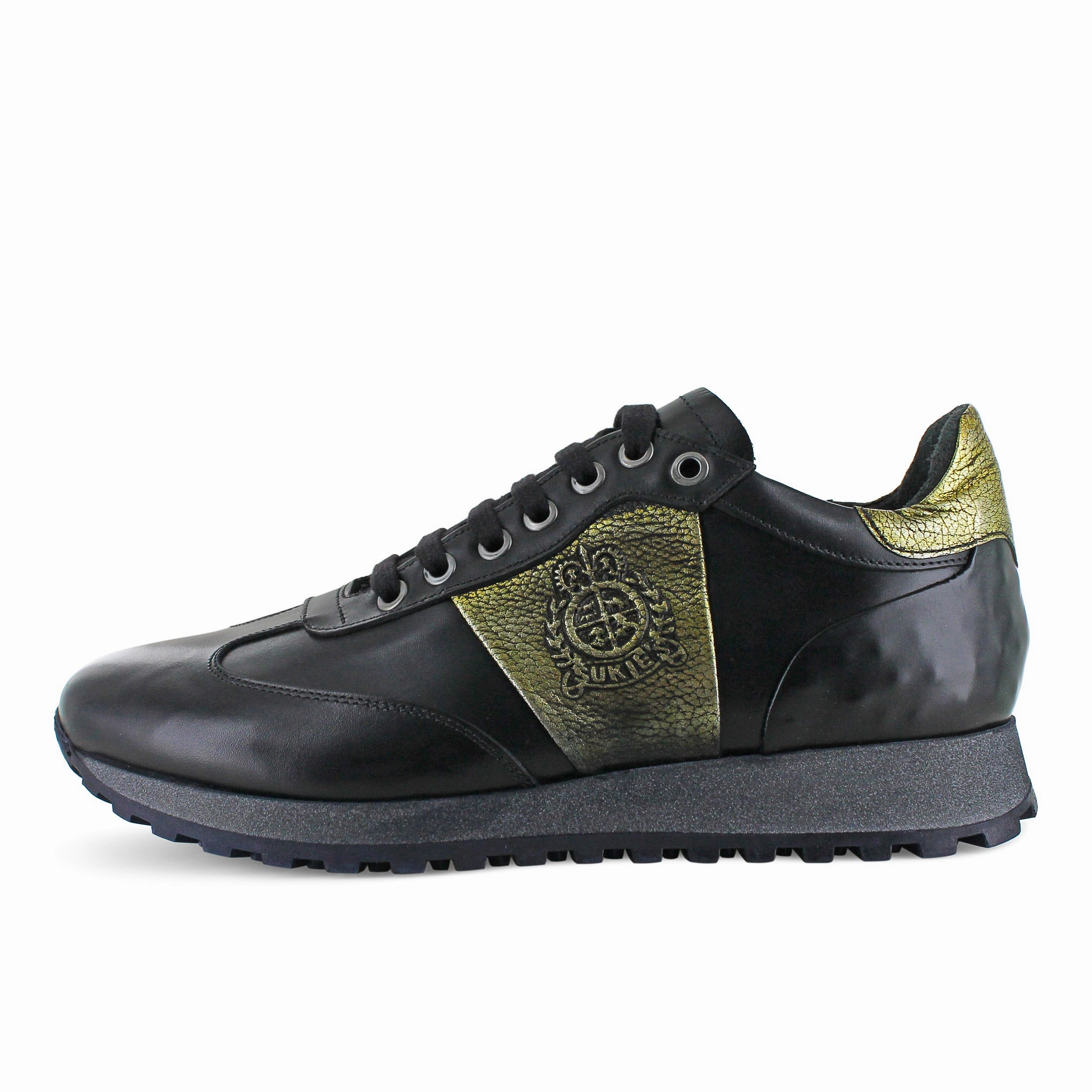 The Renaissance - Vitello Nero (PART III) Leather High Top Sneakers