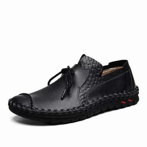 Edie - Slip-On Leather Loafers Gator Loafers