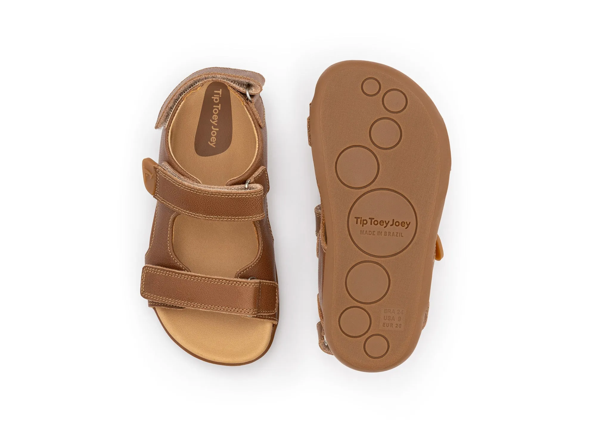 Platform Sandals Foam Tip Toey Joey Boy's And Girl's Explorer Sandals - Whisky