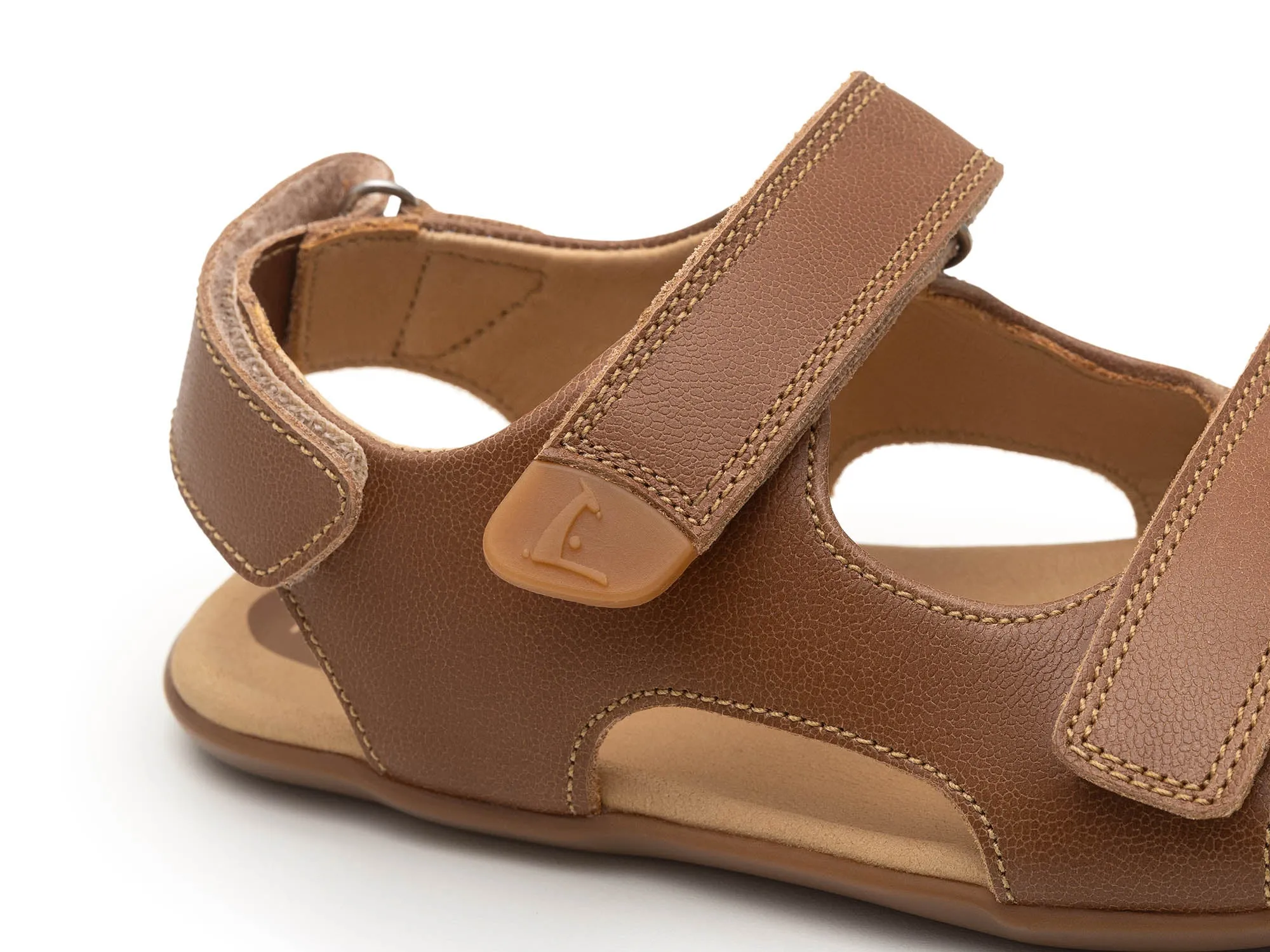 Tip Toey Joey Boy's And Girl's Explorer Sandals - Whisky Closed Toe Wedge Sandals