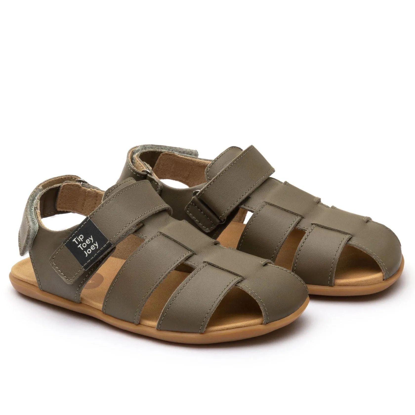 The Show Sandals Tip Toey Joey Boy's and Girl's Sand Sandals - Mineral Green