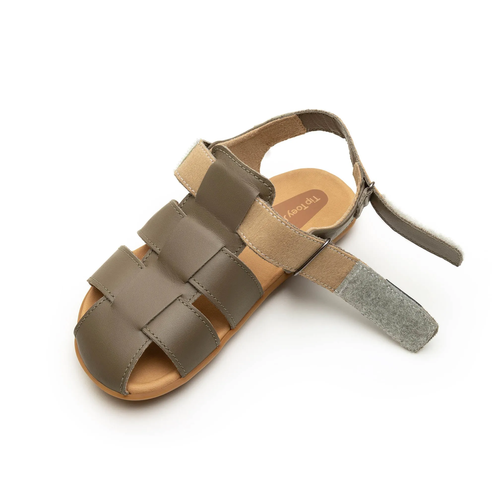 Tip Toey Joey Boy's and Girl's Sand Sandals - Mineral Green In Antigua