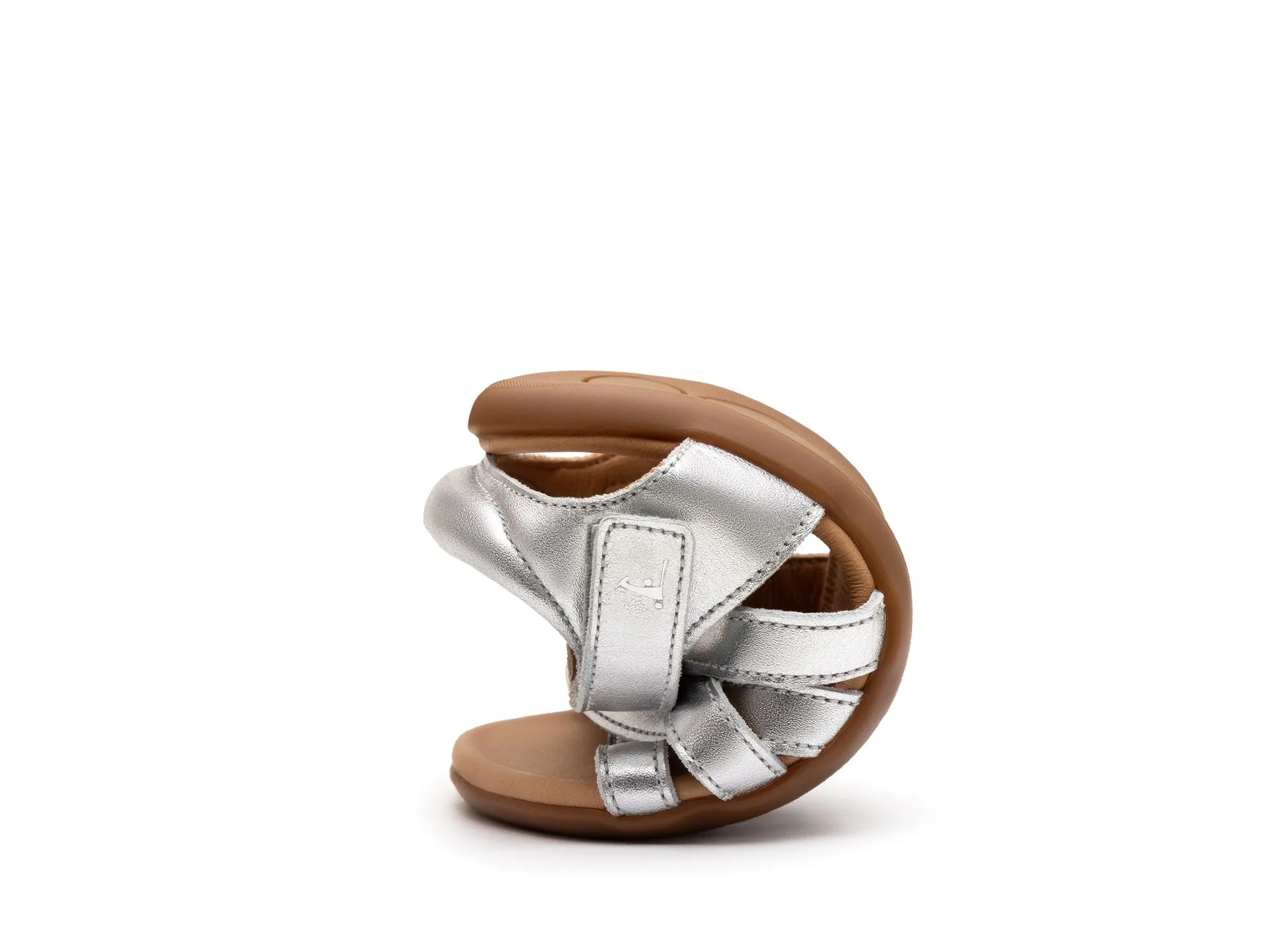 Bedrock Sandals Tip Toey Joey Girl's Criss Cross Sandals - Sterling Silver