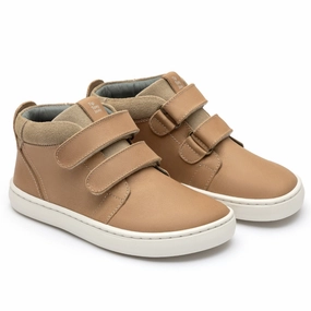 Tip Toey Joey Boy's and Girl's Cascade Sneakers - Sand / Sand Suede Waffle Debut Sneakers
