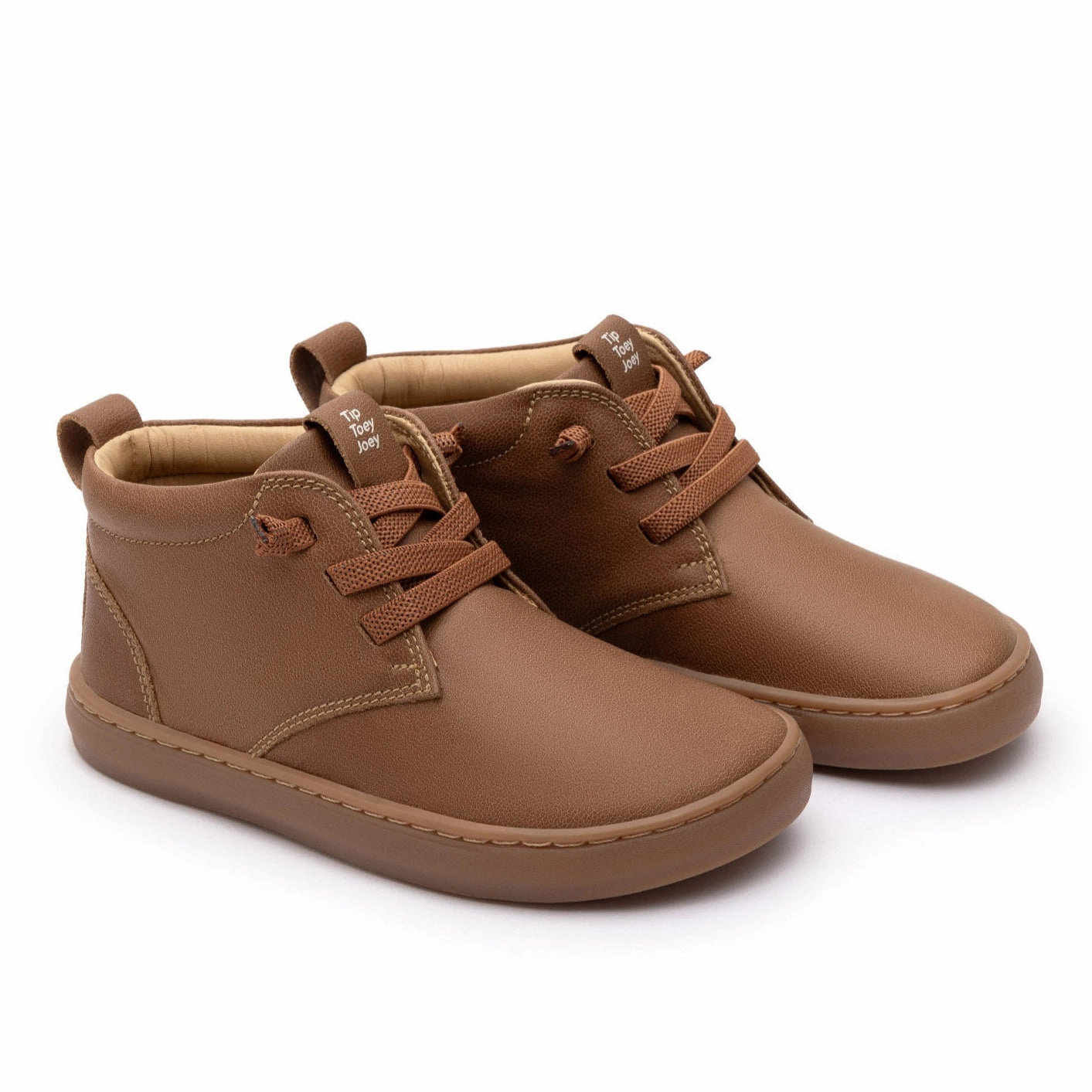 Tip Toey Joey Boy's and Girl's Rambler Casual Shoes - Whisky Off Canvas Sneakers