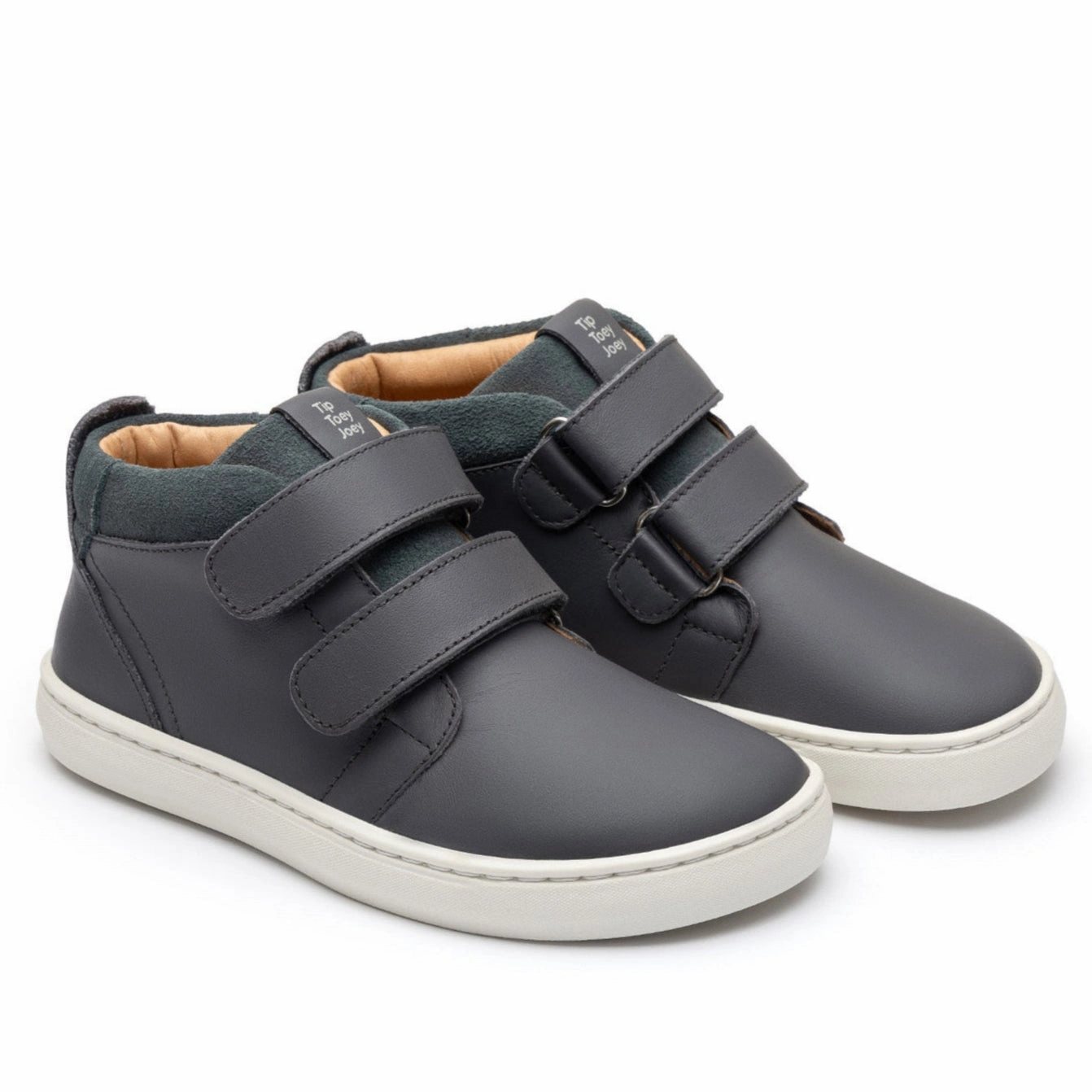 Tip Toey Joey Boy's Cascade Boots - Slate Blue / Urban Blue Suede Flatform Ankle Boots