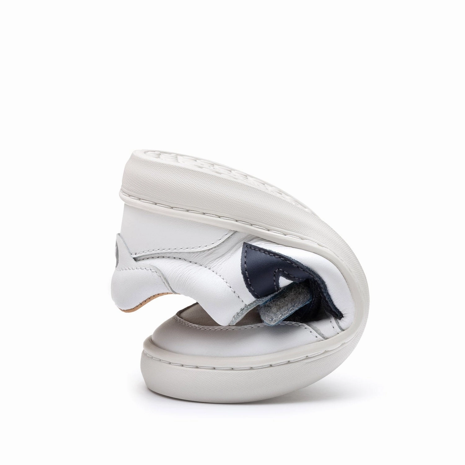 Tip Toey Joey Boy's Landy Sneakers - White / Navy / Ash Qc Sneakers