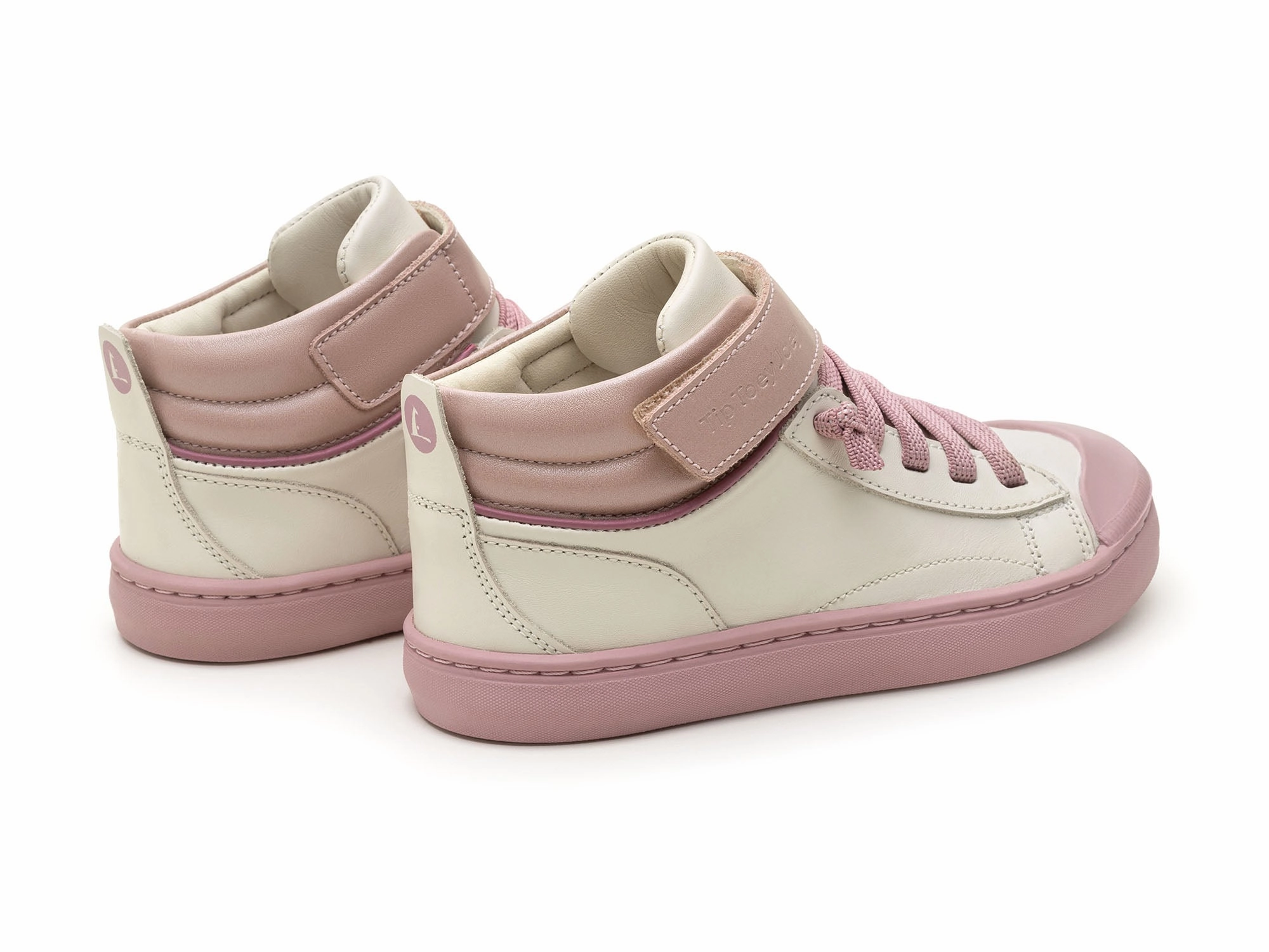 Tip Toey Joey Girl's Peak Sneakers - Tapioca / Pink Dream Suit With Sneakers