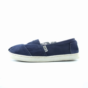 Orthotic Canvas With Leather Detail Slip-on Sneakers-dara TOMS CLASSIC YOUTH