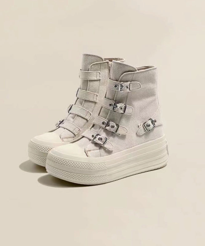 Women Casual Platform Canvas Boots Pink WT039 Temu Boots