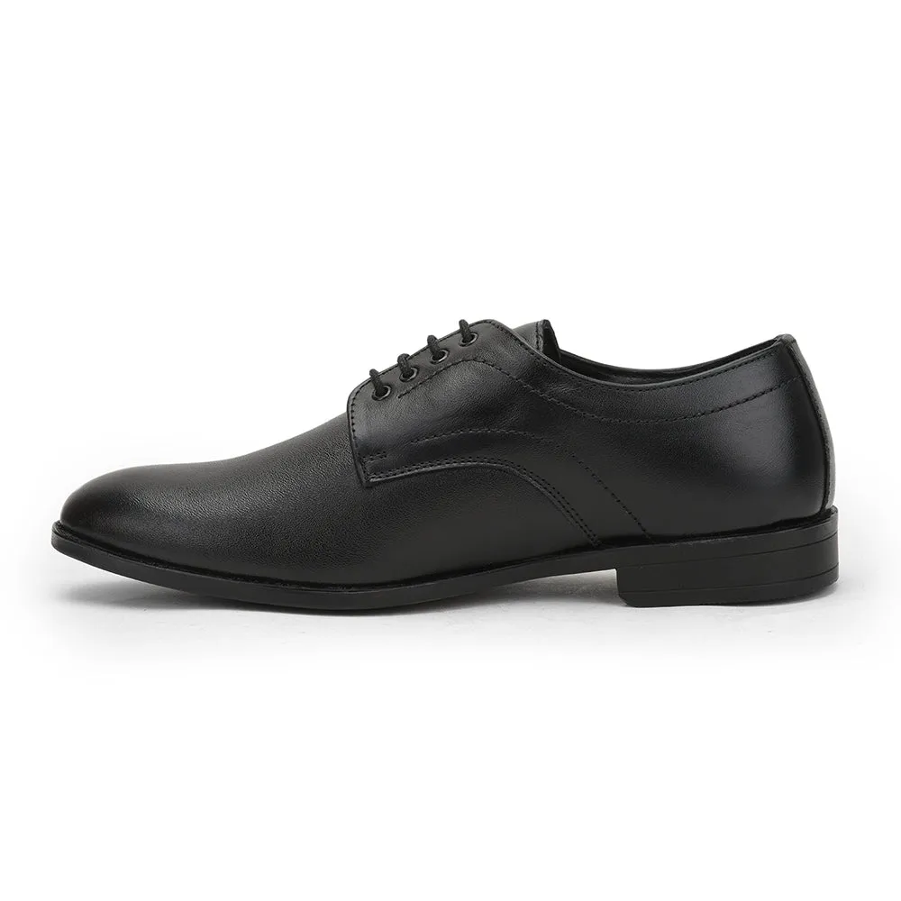 Fortune (Black) Formal Lace Up Derby Shoes For Men HOL-109 By Liberty Dress Shoes With Leather Soles