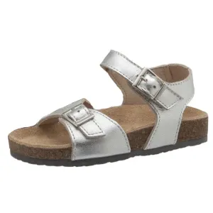 Platform Cork Wedge Sandals Old Soles Girl's Retreat Sandals, Silver