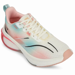 Best Shoes For Hybrid Training Leap7x Peach Sports Lacing Running Shoes For Women ARMENIA By Liberty