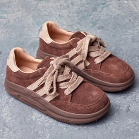 Women Retro Leather Flat Training Casual Shoes Best Shoes